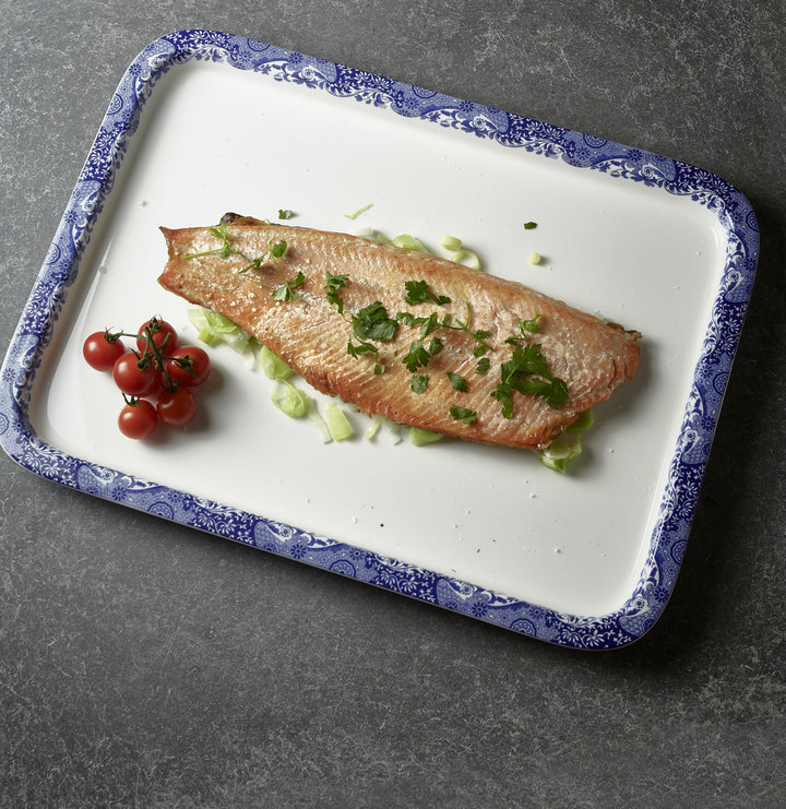 Blue Italian Spode for AGA Half Size Baking Tray