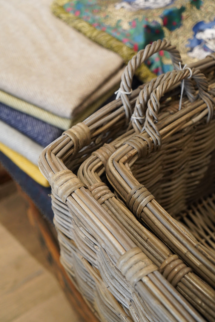 Square Basket with Ear Handles