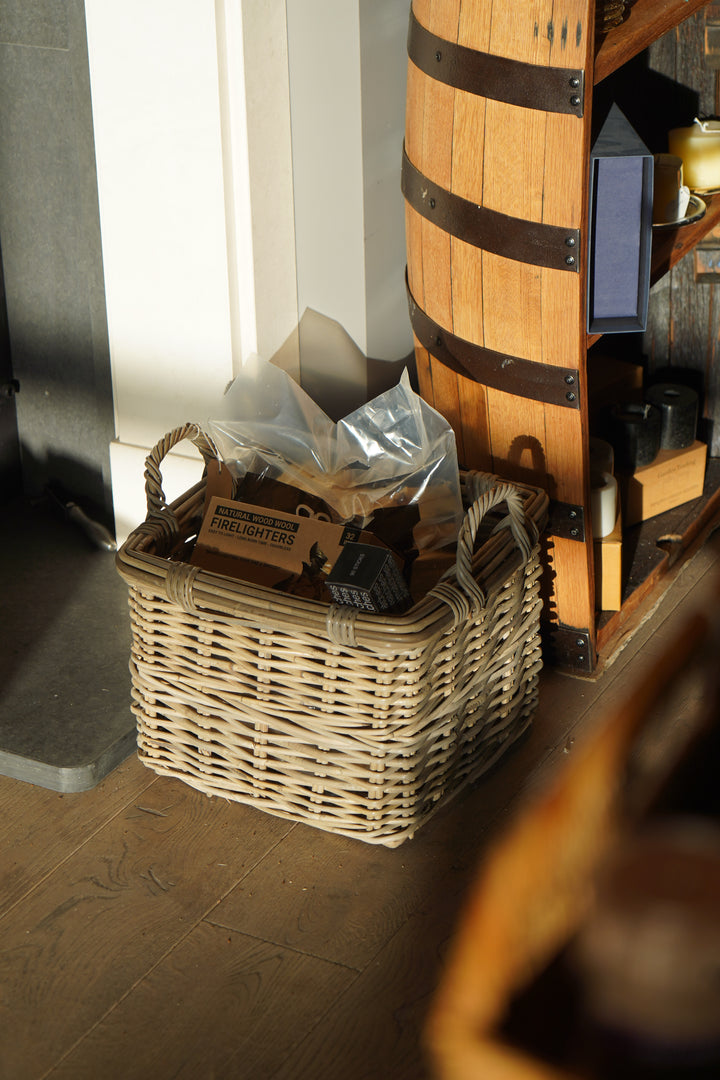 Square Basket with Ear Handles