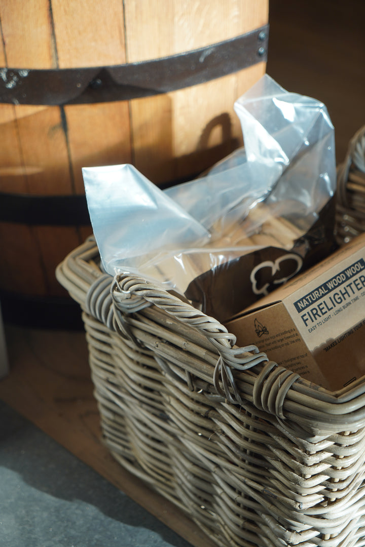 Square Basket with Ear Handles