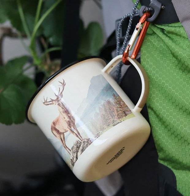 Enamel Deer Mug