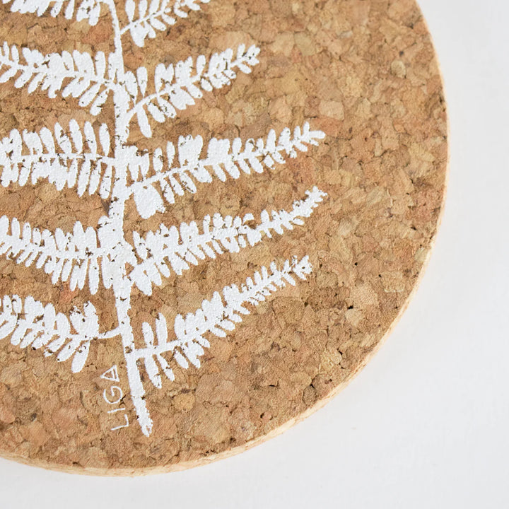 Liga Cork Fern Coasters