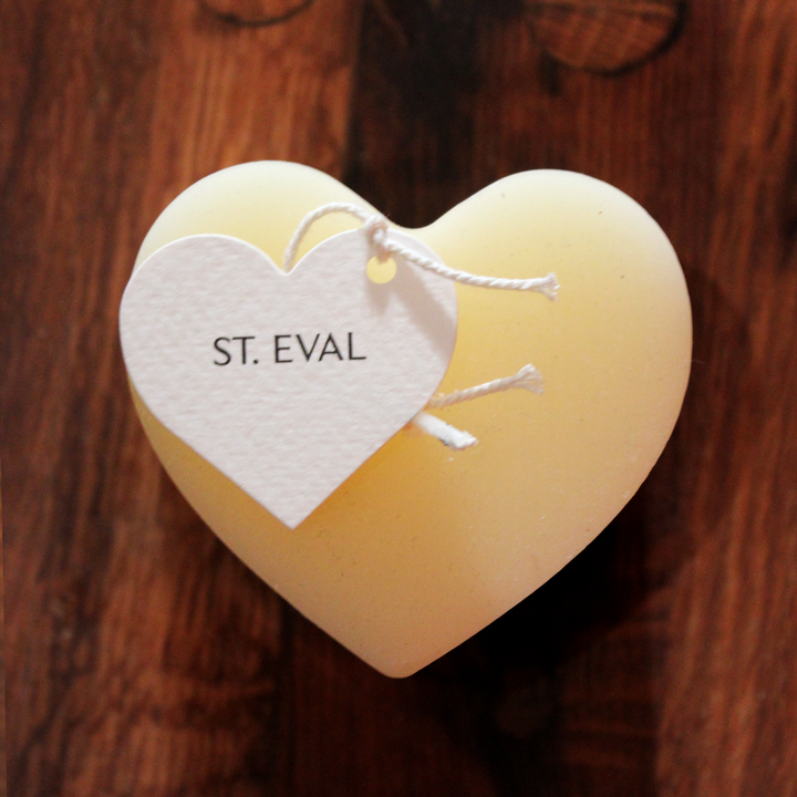 Mini Heart Candle - Ivory