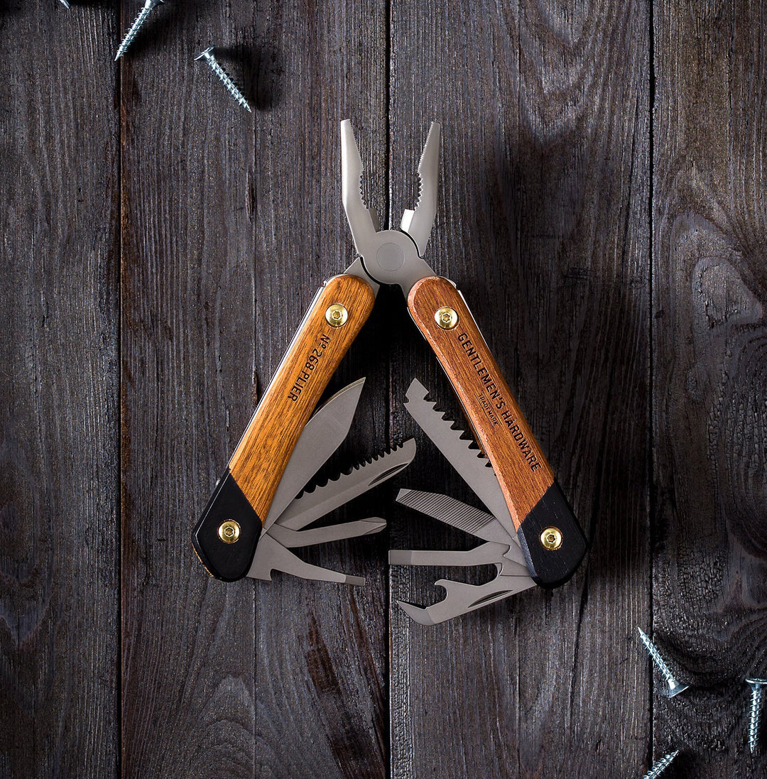 Plier Multi-Tool Wood & Titanium Finish