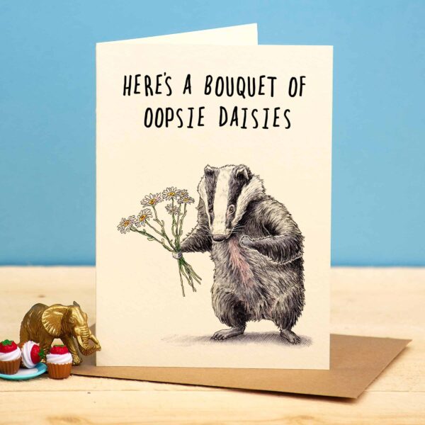 Oopsie Daisies Card - Apology Card