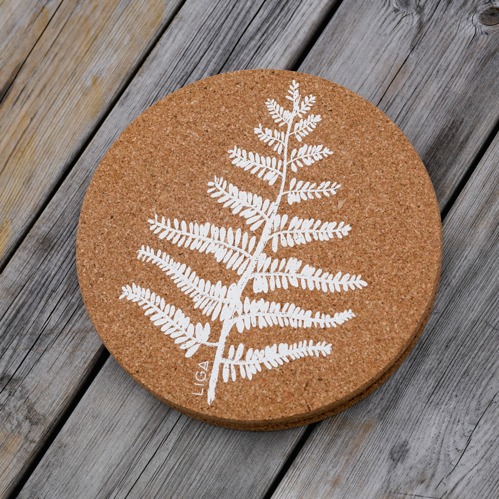 Liga Cork Fern Coasters