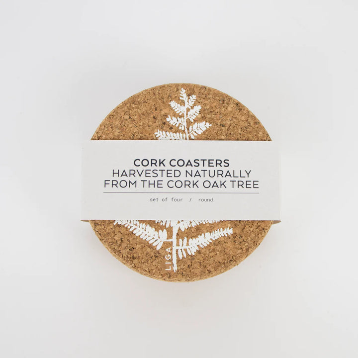 Liga Cork Fern Coasters