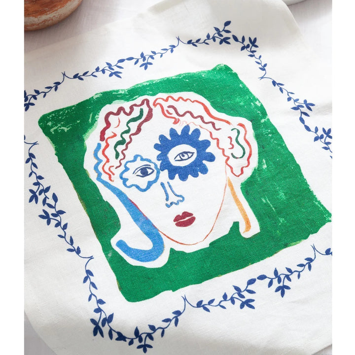 Linen Table Napkin / “The Woman's Head”