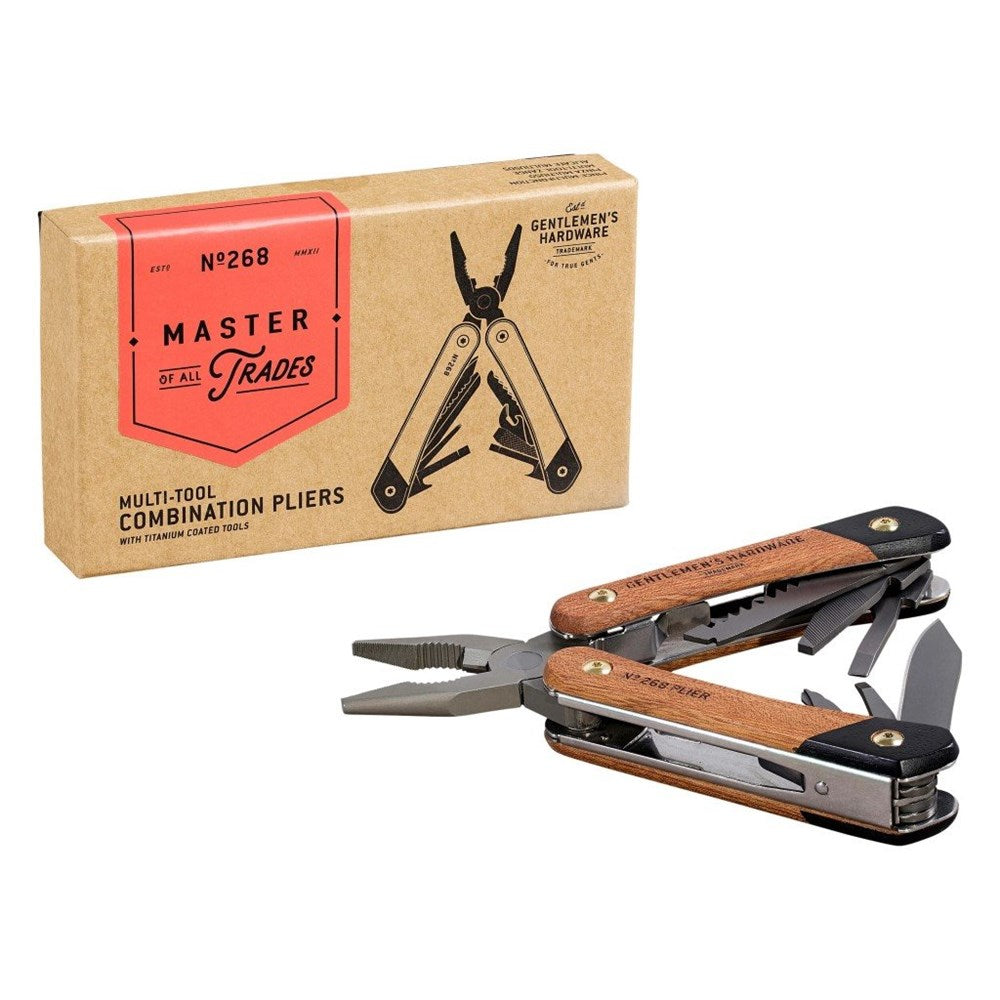 Plier Multi-Tool Wood & Titanium Finish