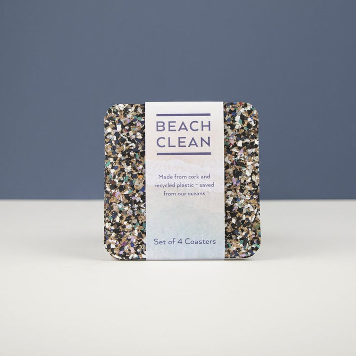 Set of 4 Beach Clean Square Coasters