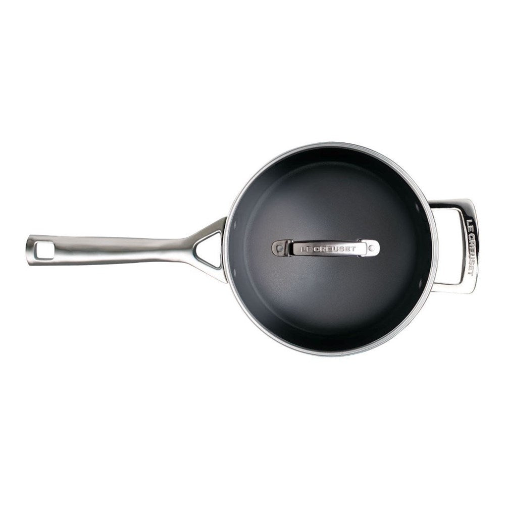 Toughened Non-Stick Saucepan with Glass Lid & Helper Handle