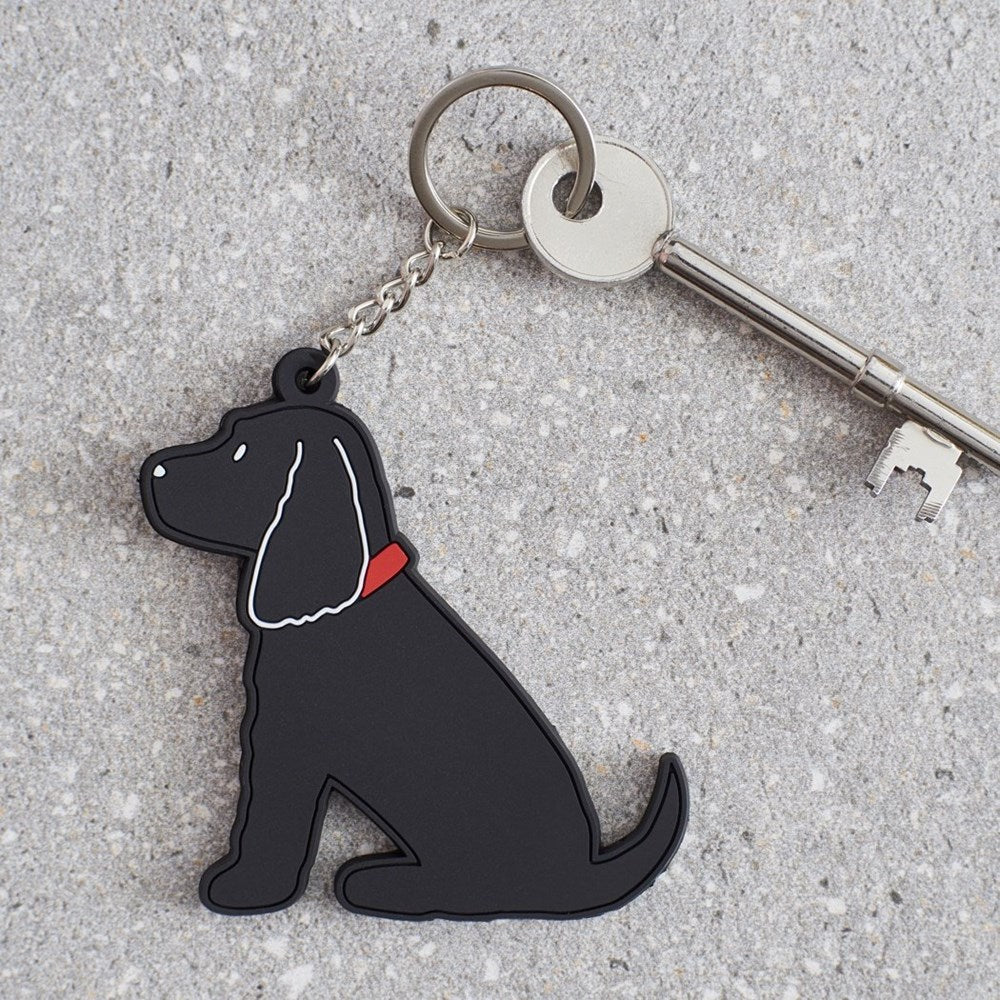 Black Cocker Spaniel Keyring