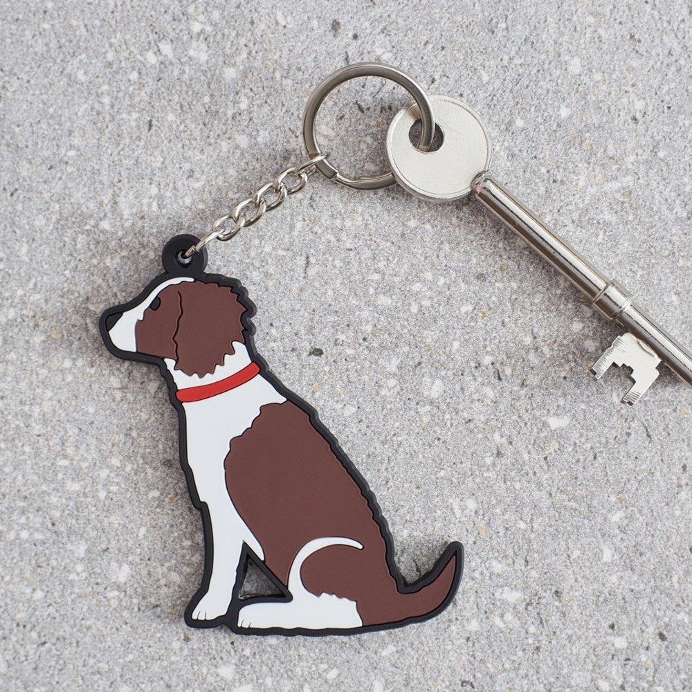 Liver Springer Spaniel Keyring