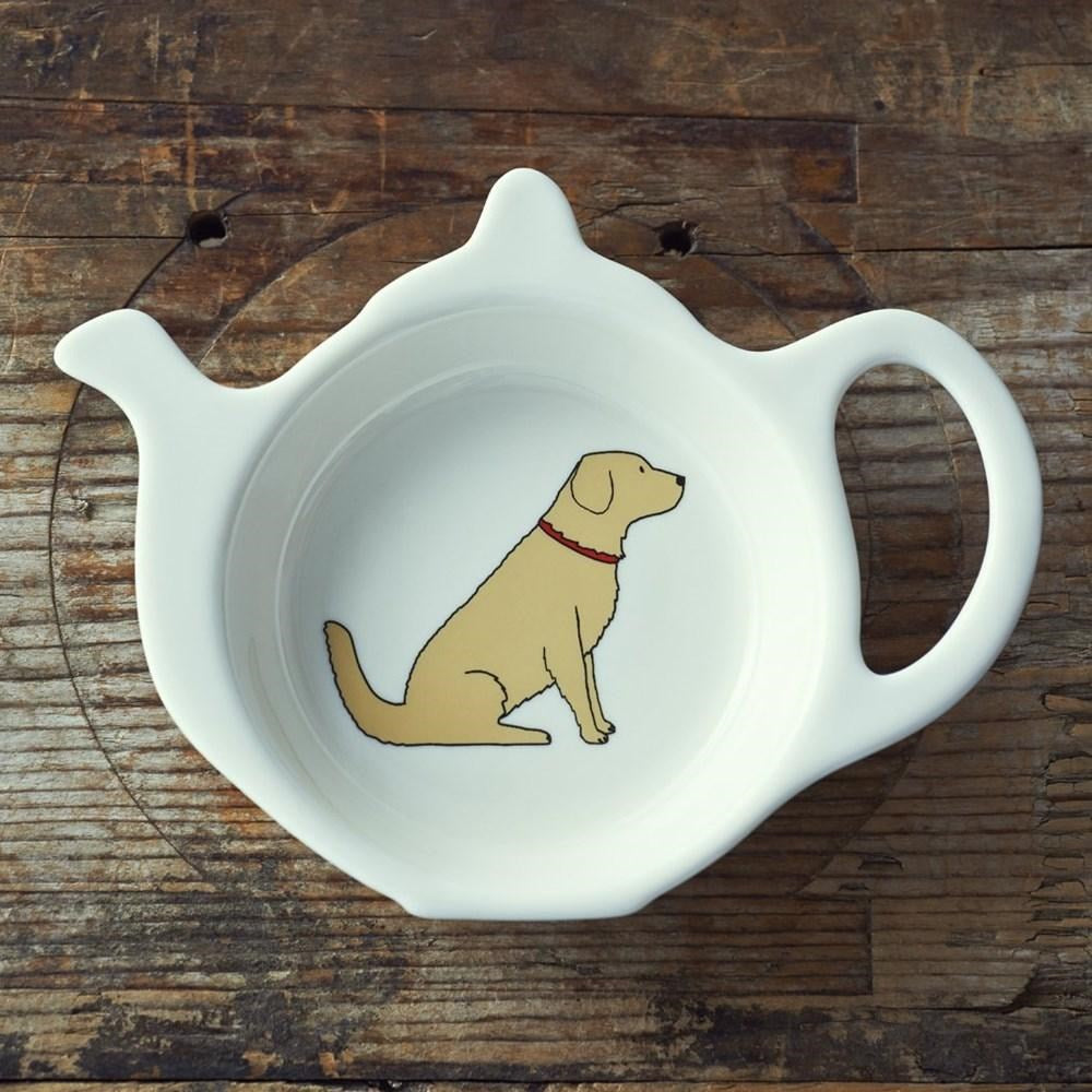 Golden Retriever Teabag Dish