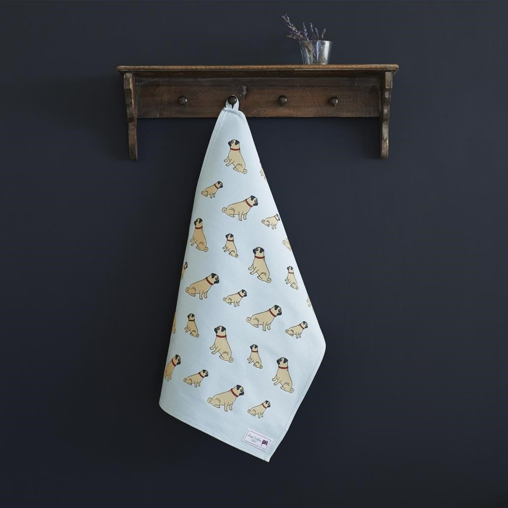 Pug Tea Towel