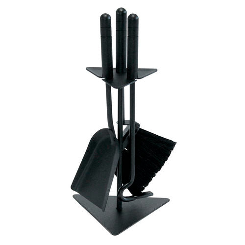 Uist - Triangular 3 Piece Companion Set - Black