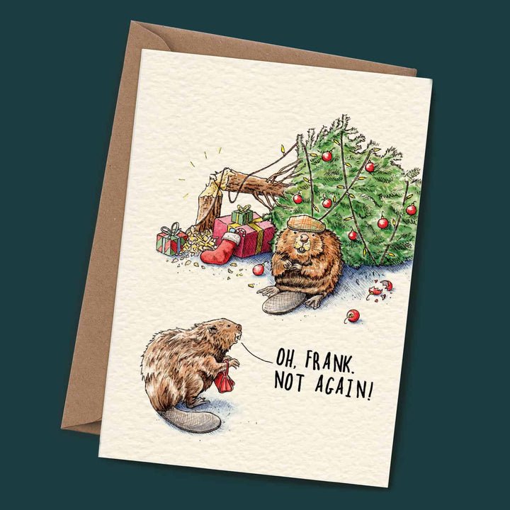 Beaver Christmas Card