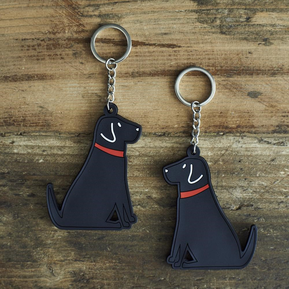 Black Labrador Keyring