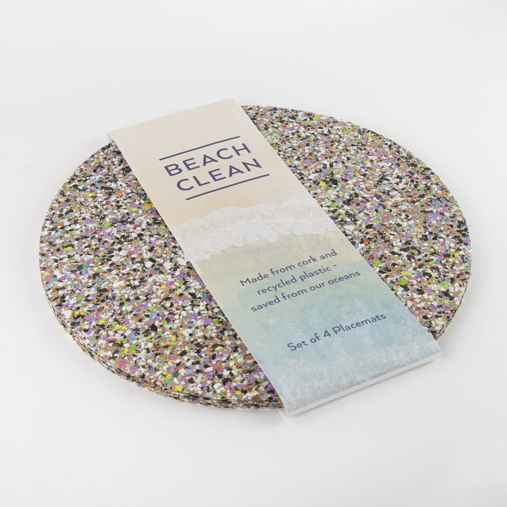 Beach Clean Round Placemat Set