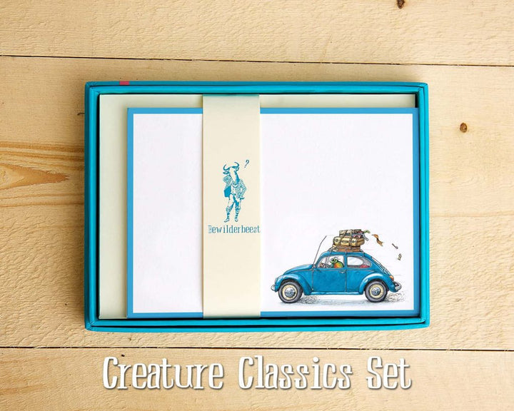 Classic Cars Notecards Set