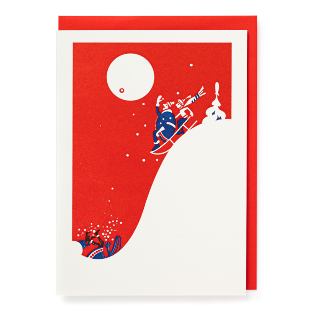 Christmas Sledging Card