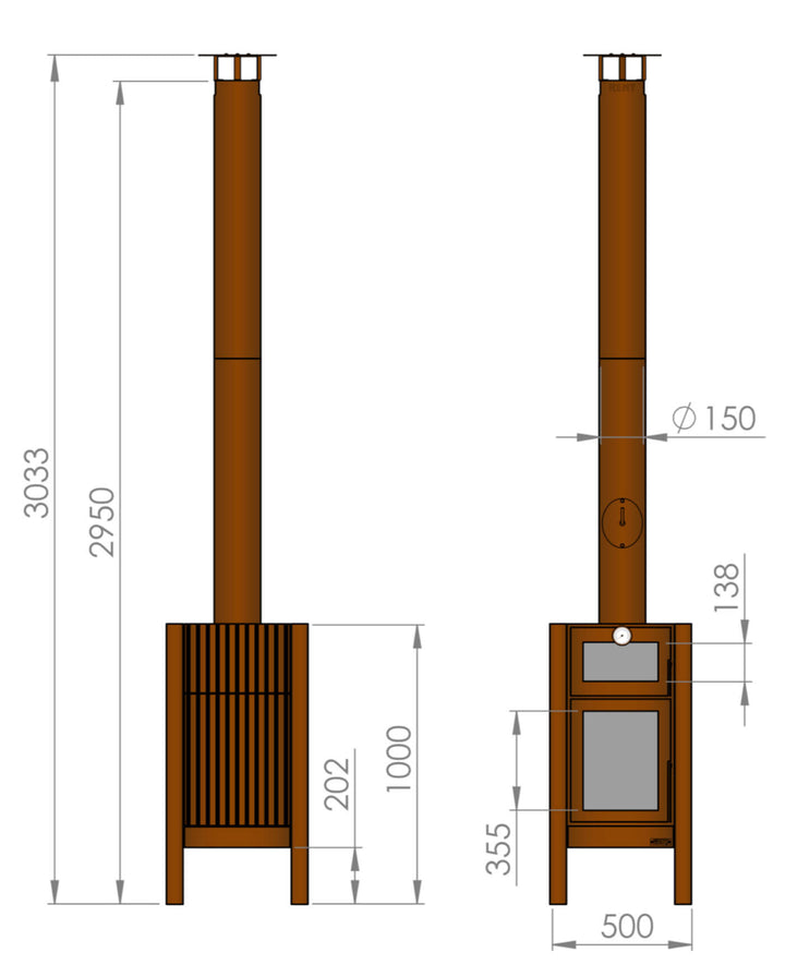 RB73 Quercus Stove