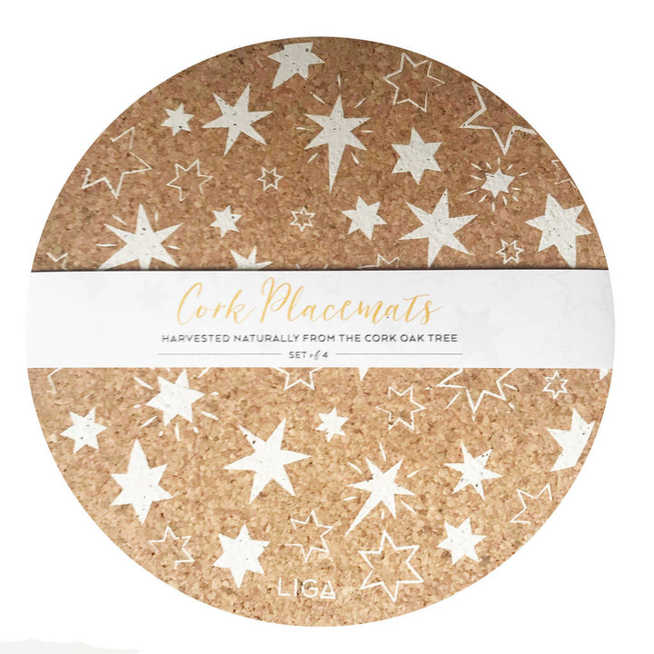 Liga - Cork Placemat - Silver Star